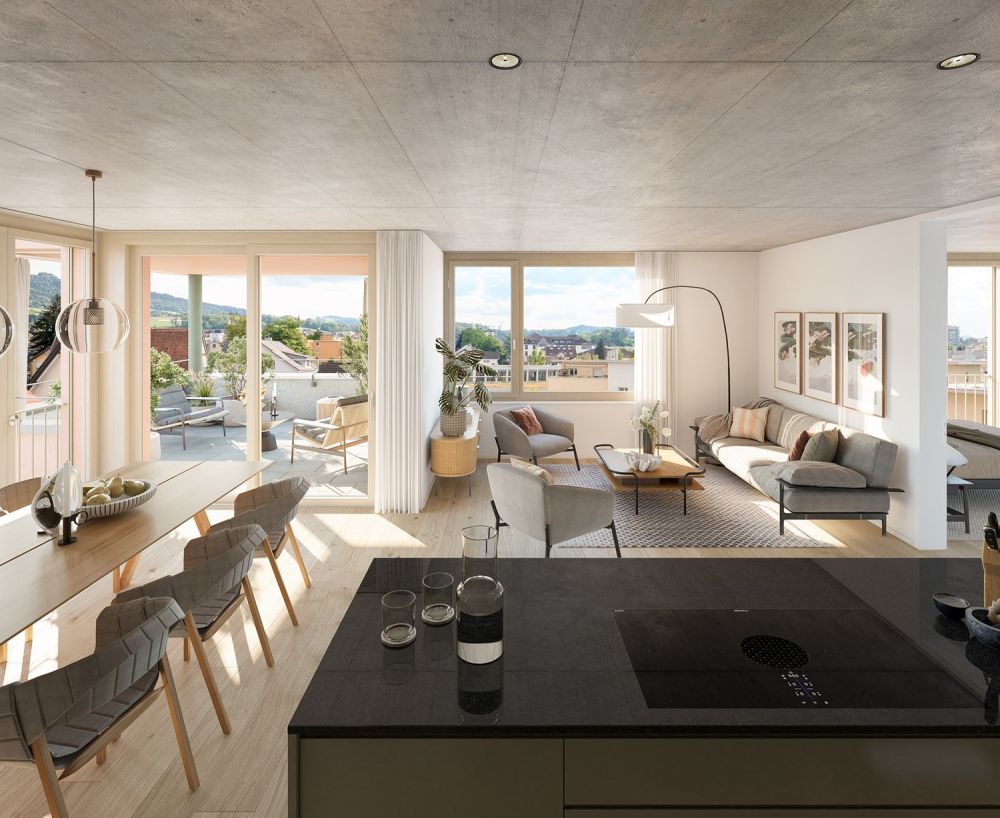 Familientraum am Bodensee - Wohn- und Esszimmer