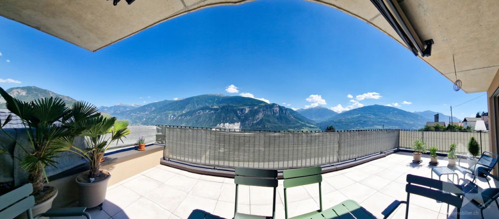 Superbe 4.5p, grande terrasse, vue et ensoleillement top, calme -  Bild 2