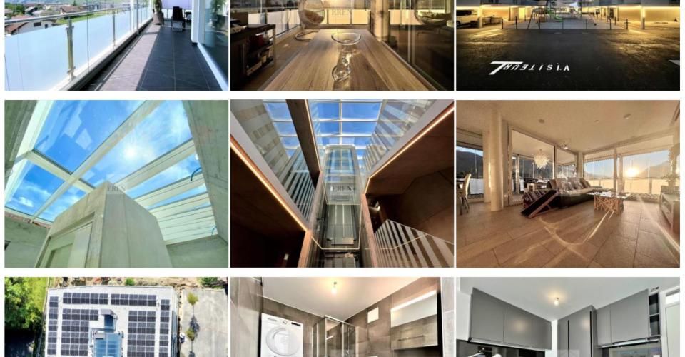 Attique panoramique 4,5 pièces entièrement vitrés avec balcon-terrasse en angle de 72m2 - Attique 4.5 pièces - image - 9