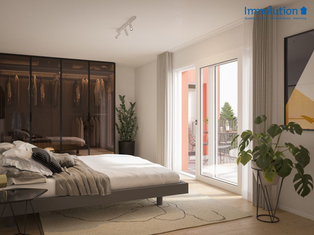 Neubauprojekt - 4,5 Zimmer Penthouse - Über den Dächern von Wiesendang - Visualisierung innen 2