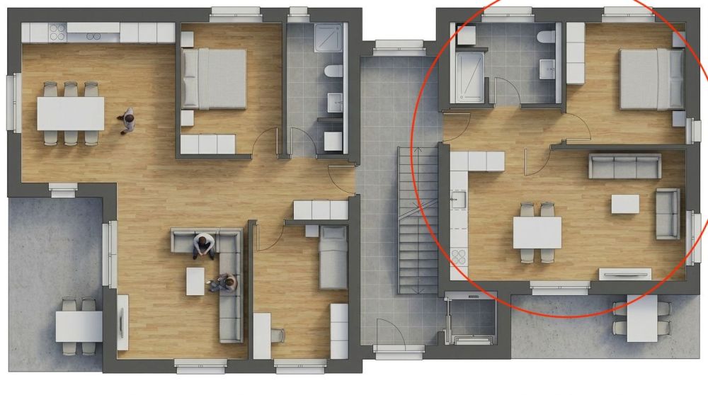 Neubauprojekt: Moderne 2.5-Zimmer-Wohnung mit Terrasse in Salgesch -  Bild 1