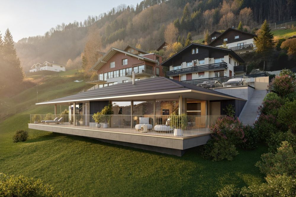 Exklusives Haus mit Seesicht - Aussenansicht