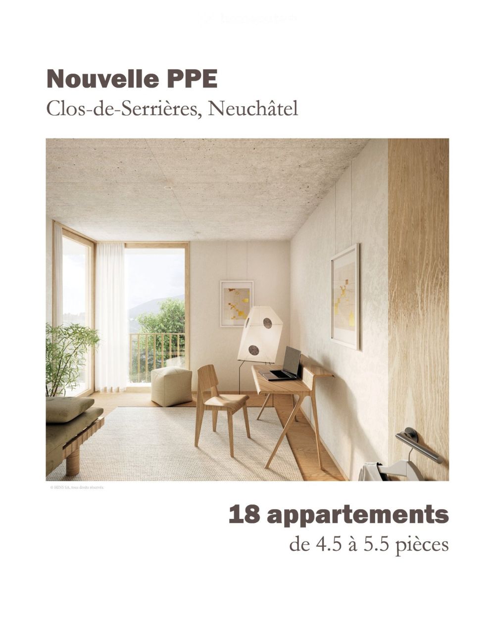 Nouveau : Clos-de-Serrières PPE d'exception de 4.5 à 5.5 pcs -  Bild 5