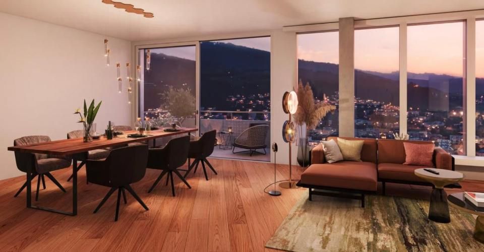 Skylevel im 34. Stock, atemberaubendes wohnen über den Wolken - Appartement 3.5 pièces - image - 2