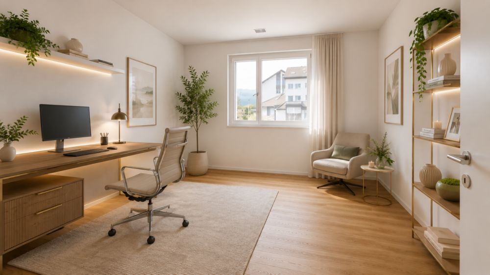 Exklusive 5.5-Zimmer-Gartenwohnung an bester Lage - Zimmer 2 "Homeoffice"