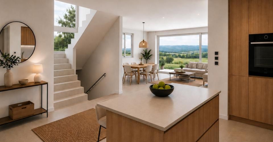 Livraison imminente ! Votre villa familiale idéale aux volumes exceptionnels, aux portes de Lausanne. - Maison 8.5 pièces - image - 4