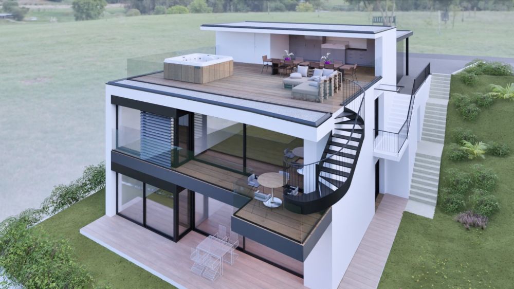 Moderne 5.5-Zimmer-Dachgeschosswohnung mit Panoramaterrasse in Villa Luganese -  Bild 2
