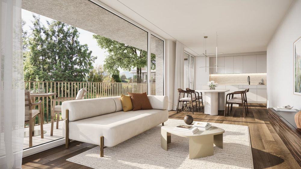 Stilvolle Neubauwohnung mit umlaufender Terrasse - Walde Immobilien AG