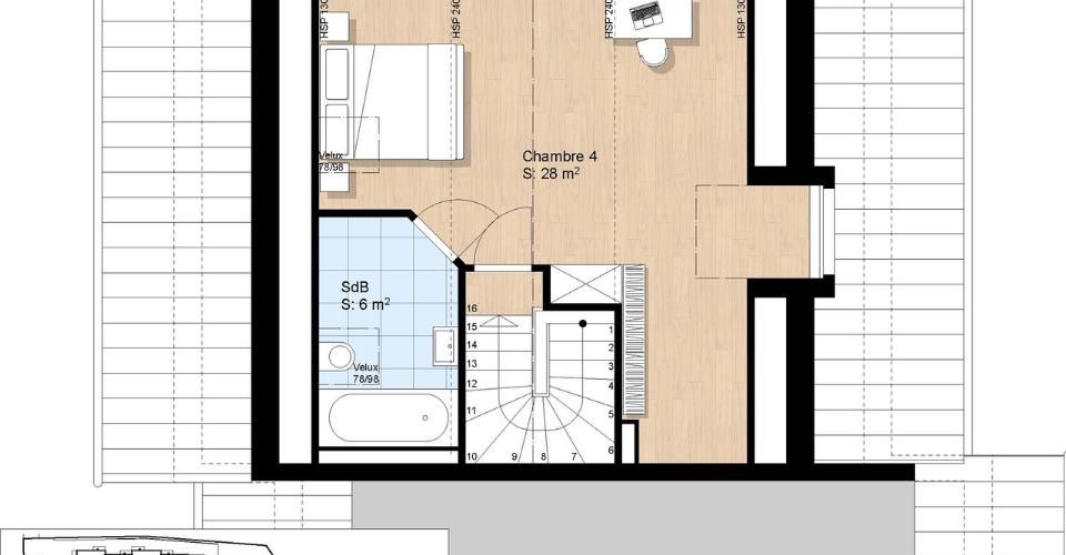 Founex Village - situation calme - Villa 5 sur plans avec 4 chambres - Maison 5.5 pièces - image - 11