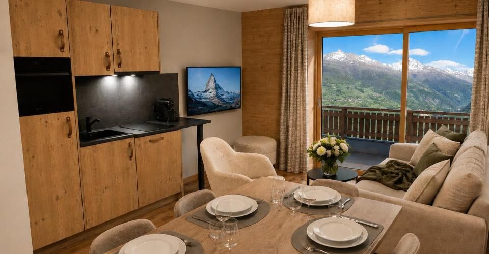 Superbe appartement ski in-out dans résidence hôtelière - Appartement 4.5 pièces - image - 1