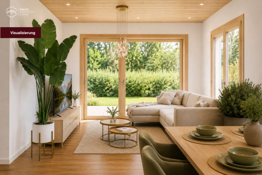 NEUBAU: Gartenwohnung "LINDE" - Traumhafte Neubauwohnungen im Zentrum von Koppigen -  Bild 2