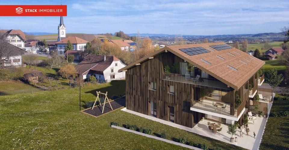 Appartement de 3.5 pièces neuf avec grand balcon – Vue dégagée au cœur du Gibloux - Appartement 3.5 pièces - image - 2