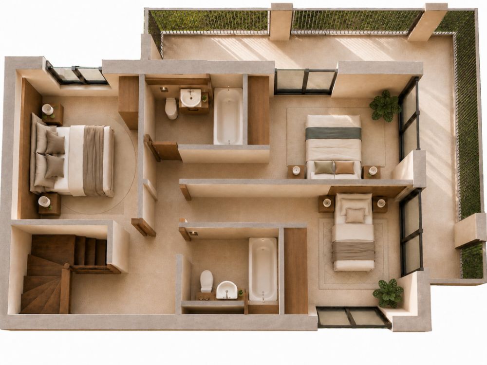 NEU - 102 m2 Terrassen und DACHTERASSE für diese VILLA 4.5 Zimmer mit 316 m2 Nutzfläche -  Bild 6