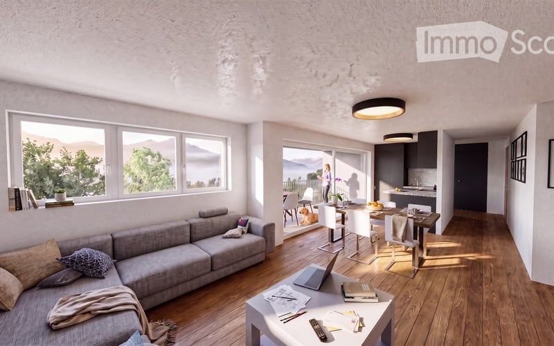 Neue 3.5-Zimmer-Wohnung mit Aussicht und Balkon in Réchy -  Bild 3