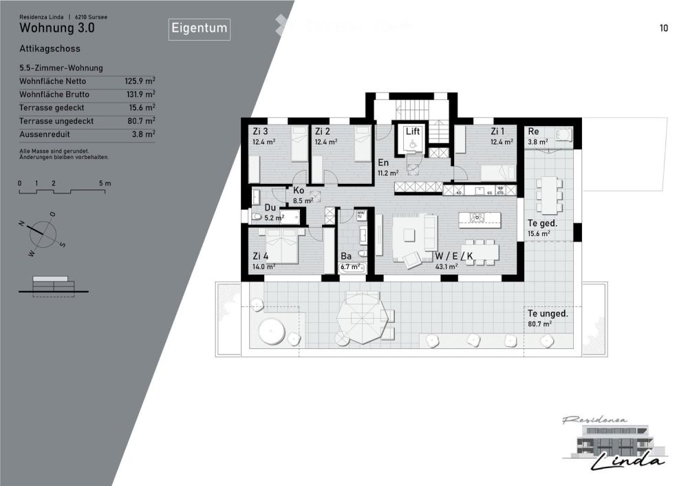 Attikawohnung in Sursee - Bild 3
