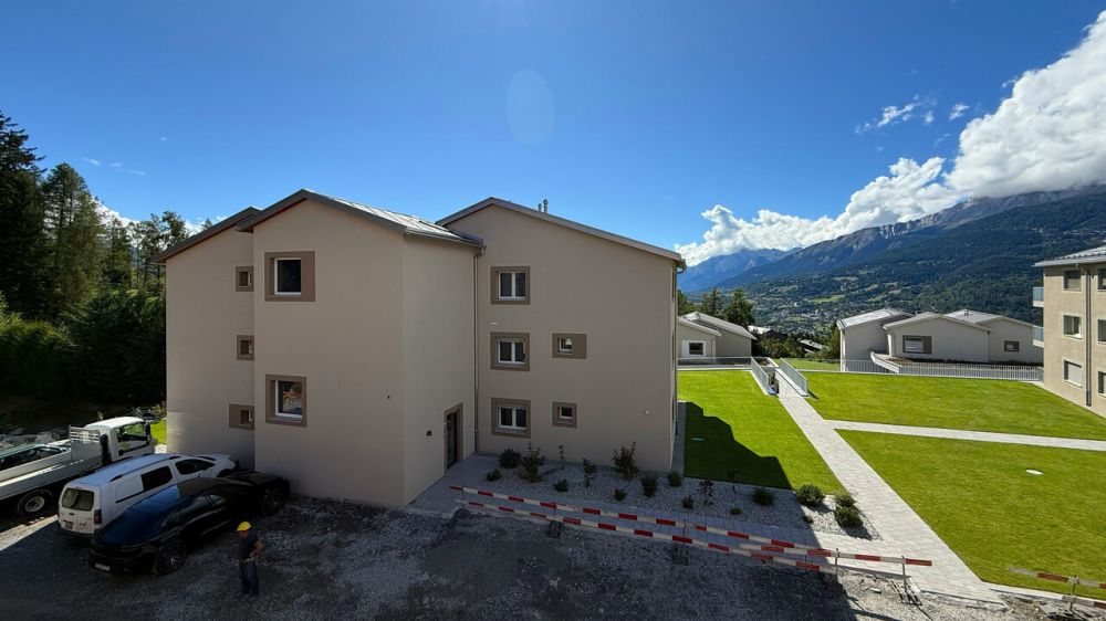 Appartement 3.5 pièces neuf (1er étage) - Lens - Vue depuis le balcon - Appartement E12