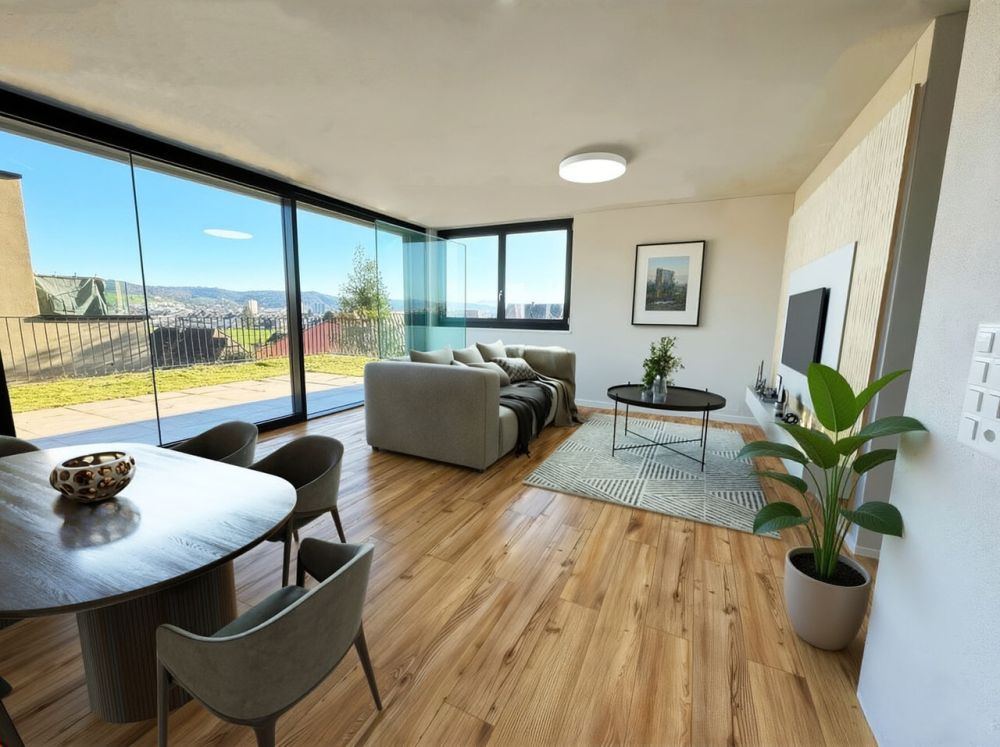 Stilvolle 3,5-Zimmer-Terrassenwohnung im Neubau-Zweifamilienhaus - Visualiesierung