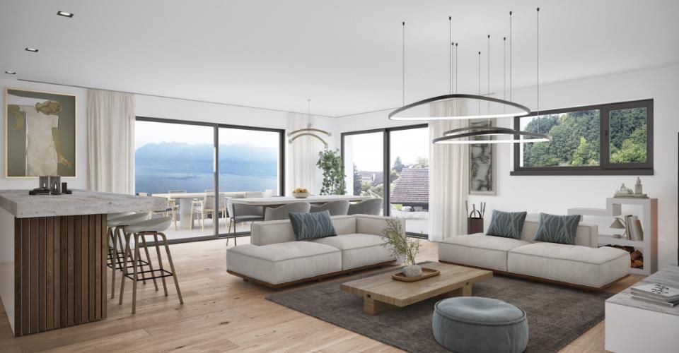 Élégante maison - Vue lac imprenable au cœur du Lavaux - Maison jumelée 5.5 pièces - image - 1