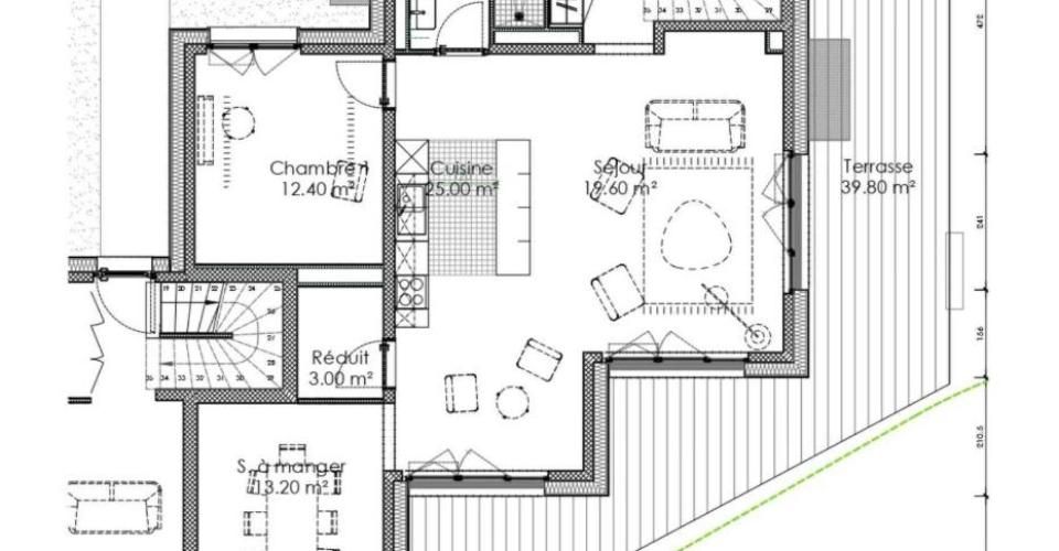 Le Logis - Villa "B" - Villa mitoyenne neuve de 6.5 pièces - Maison contiguë 6.5 pièces - image - 6