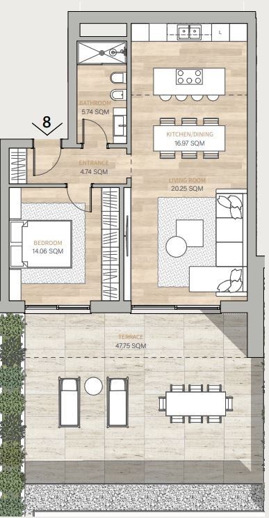 Elegante 2.5 locali in residenza di pregio a Bissone -  Bild 7