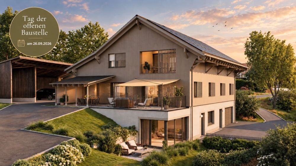 Neubauprojekt AUREUM - Stilvolle 2.5-Zimmer-Wohnung in Winkel - Visualisierung