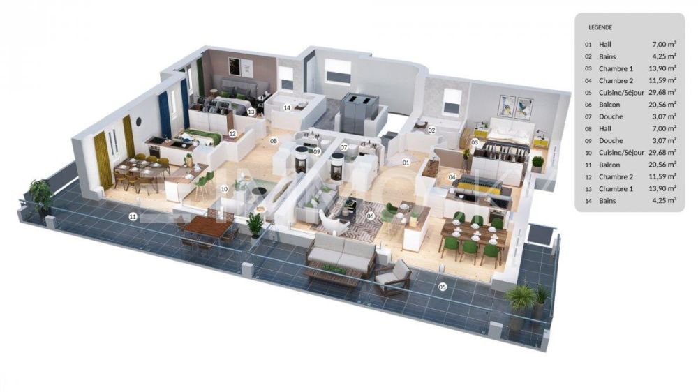 Unique en résidence secondaire avec pelouse ( Clos B R02 ) - Rez-de-chaussée