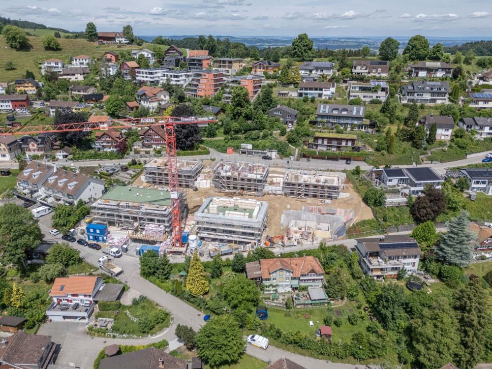 Wohnen im Neubauprojekt Sonnhalde - Baufortschritt