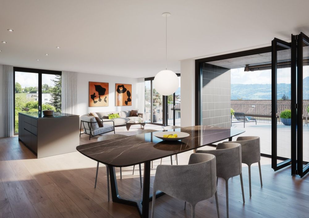 Exklusive und hochwertige 4.5-Zimmer-Terrassenwohnung - Ihr Traumdomizil mit Seesicht in Uerikon - Bild 6