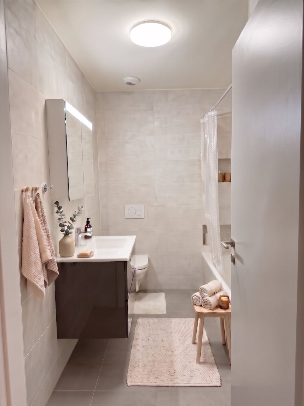 Attique neuf 4.5 pièces - Label Minergie Eco, terrasse et luminosité exceptionnelle - Salle de bain