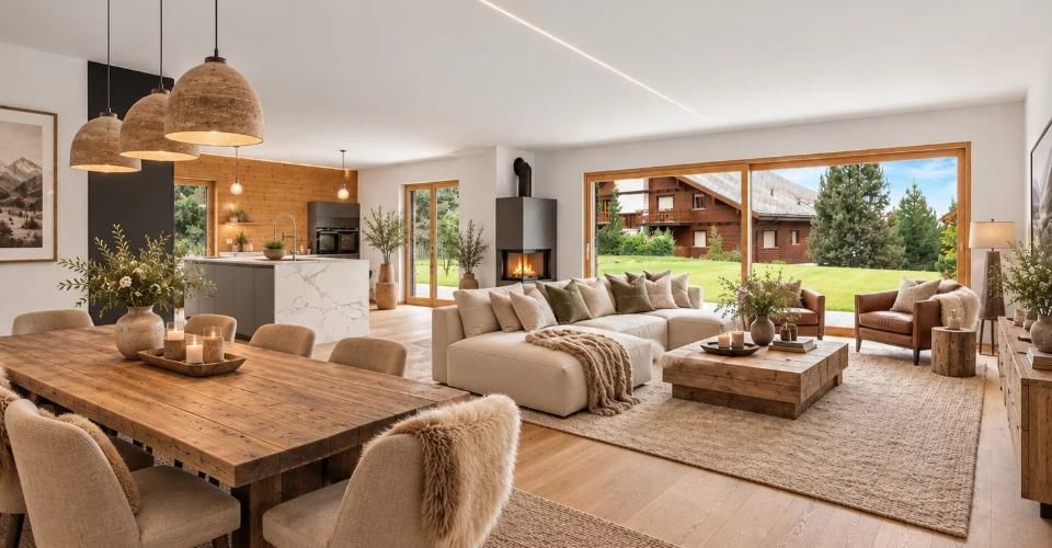 Élégance contemporaine dans un écrin alpin - Appartement 4.5 pièces - image - 2