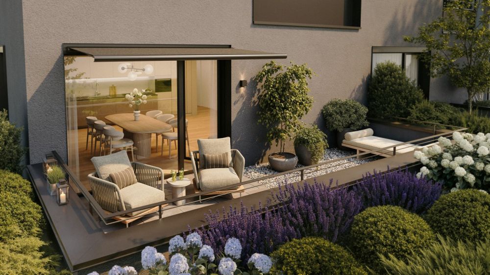 Stillvolle Erdgeschosswohnung mit idyllischer Terrasse zum Verweilen - Walde Immobilien AG