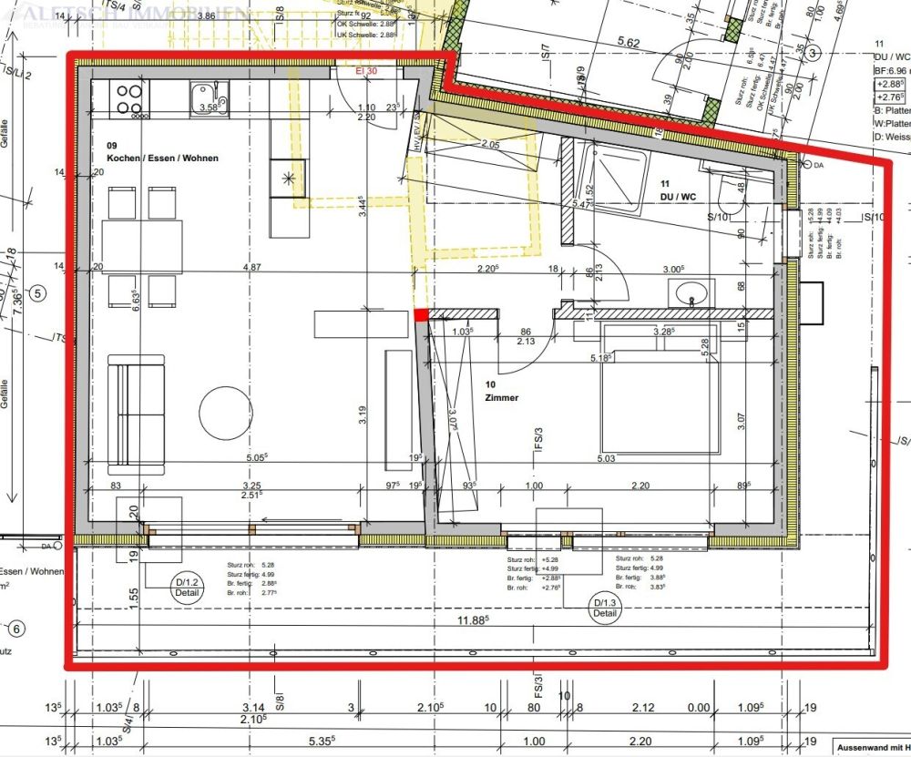 Kompakt, komfortabel - 2.5-Zimmer-Wohnung im 1. Obergeschoss, Fiesch -  Bild 3