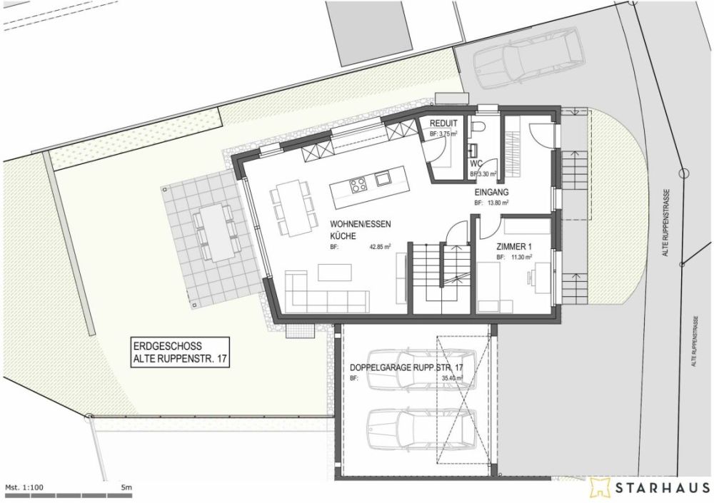 Bewilligtes Einfamilienhaus in Altstätten - Erdgeschoss