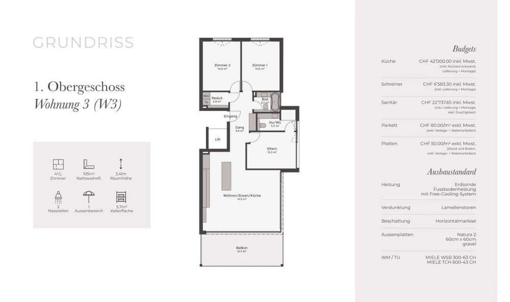 Neubauwohnung mit 22 m² Balkon, Top-Ausrichtung & nachhaltiger Technik -  Bild 5