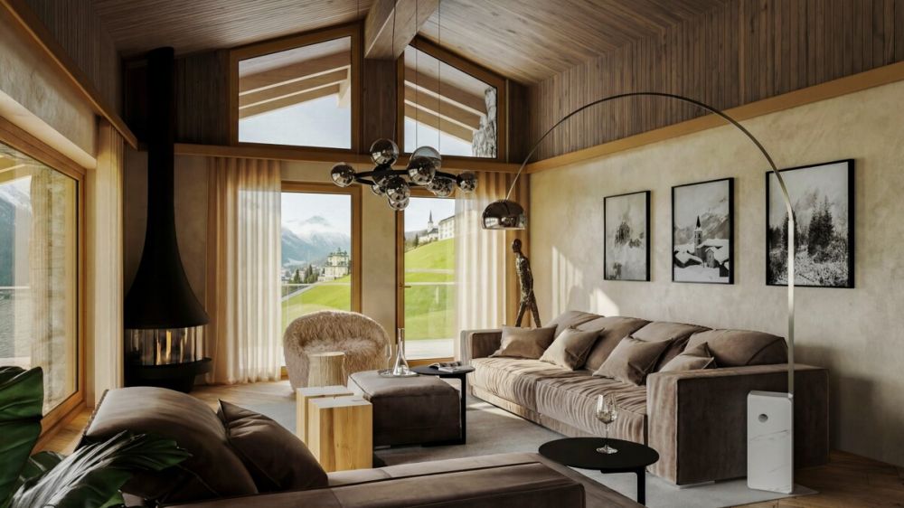 St. Moritz  Exklusive Erstwohnsitzvilla mit individueller Gestaltungs - 1_Living_Mezzogiorno