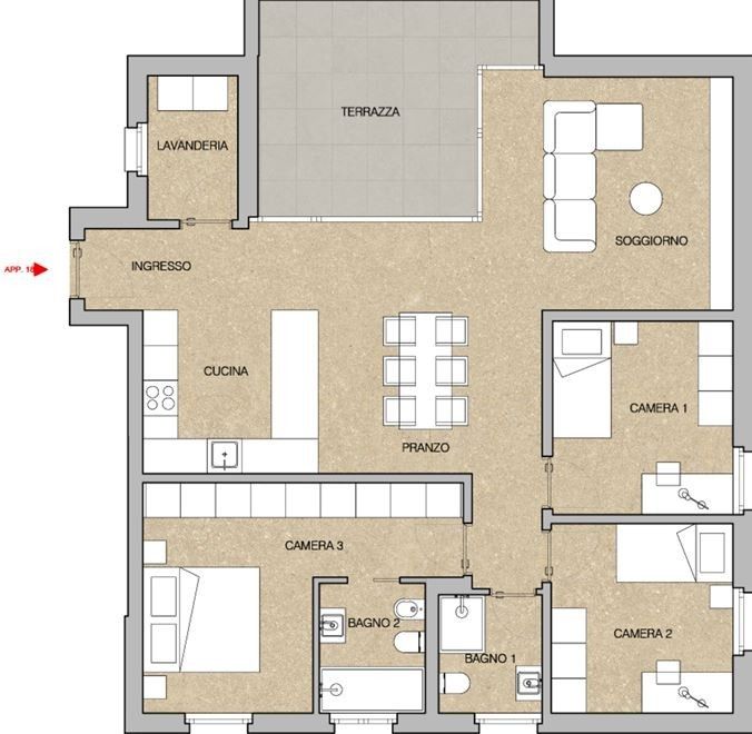 Geräumige 4.5-Zimmer-Wohnung in NEUER Residenz in Giubiasco -  Bild 5