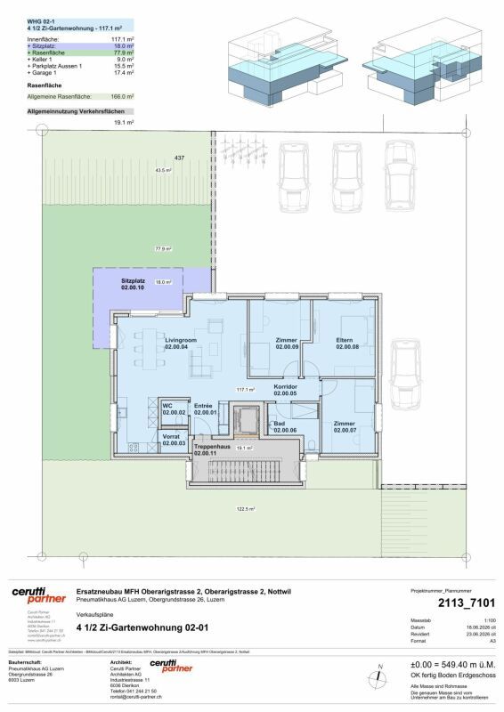 4½-Zimmer-Gartenwohnung an hervorragender Lage -  Bild 5