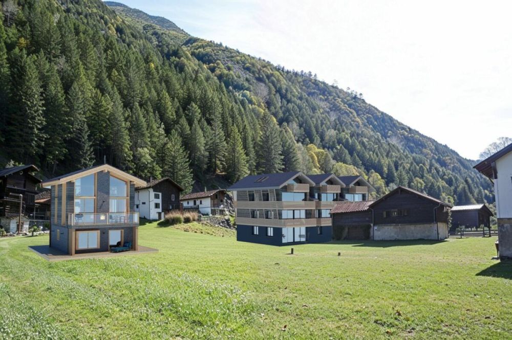 Snowstar Zen Lauinen Saas-Grund Neubau 2025. Attraktives Einfamilienhaus im Grünen. Hauptwohnsitz. Inkl. 2 Parkplätze. - Bild 2