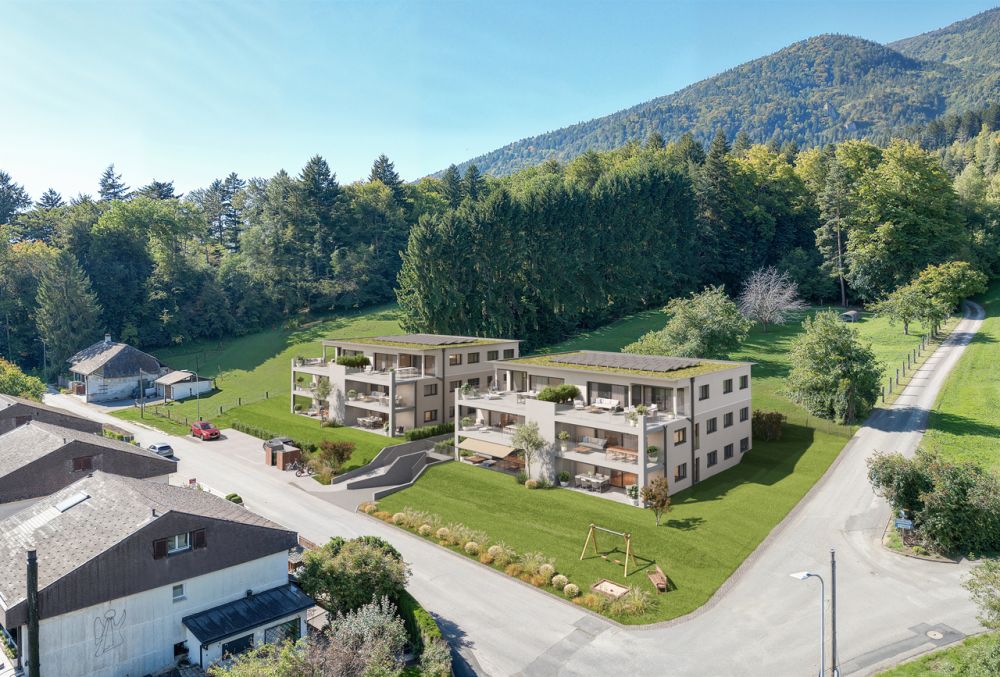 5.5 Z.- Wohnung D, im 1.OG Haus B, mit 137 m2 NWF und 25m2 Balkon - Aussenansicht