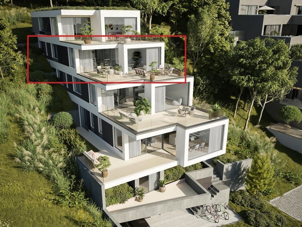 NEUBAU - 4.5 Zi-Terrassenwohnung Nr. 3 mit Fernsicht -  Bild 4