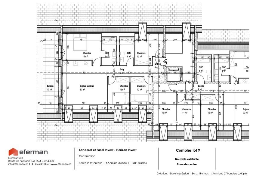 Estavayer / Frasses  Magnifique 5,5 pces dans les combles  Vue dégagée -  Bild 3