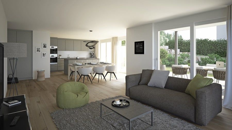 3.5-Zimmerwohnung OG mit sonnigem, gedecktem  Balkon im Rodacher -  Bild 5
