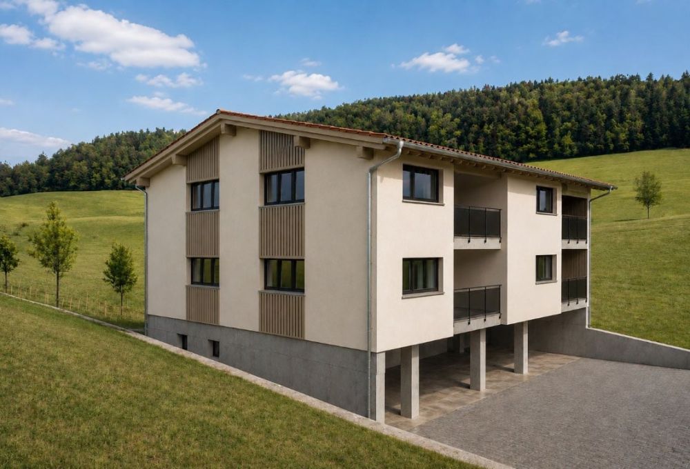 Appartement neuf de 3.5 pièces avec balcon à Develier -  Bild 2