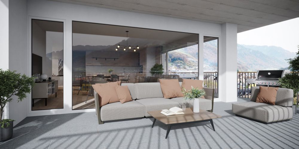 Exklusive 3.5 Zimmer Neubauwohnung mit grosszügigem Gartenanteil - 117m2 - CHF 699'000.00 -  Bild 12