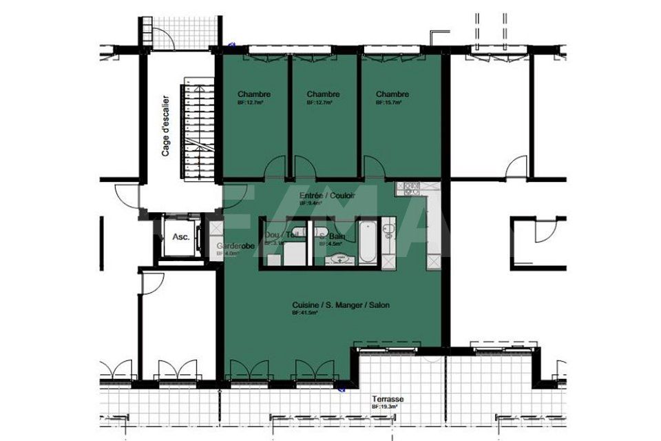 Première location  Magnifique 4.5 pièces neuf avec jardin privatif ! -  Bild 10