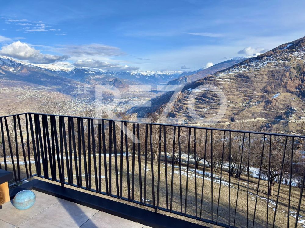 Superbe chalet d'architecte avec vue panoramique - Sornard (1997), Haute-Nendaz. - Bild 4