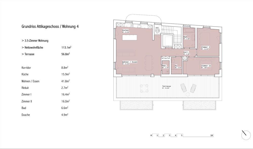 Neubau am Starenweg: Wunderbare 3½-Zi.-Attikawohnung in Zollikofen zu verkaufen -  Bild 3