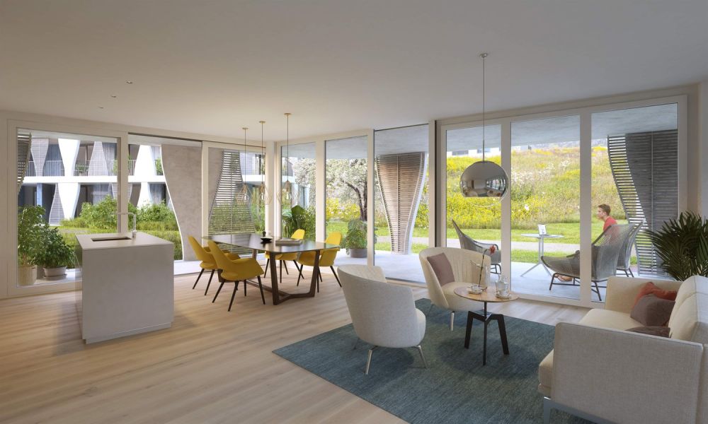 Moderne 3.5-Zimmer-Neubauwohnung im Erdgeschoss in Maienfeld -  Bild 1