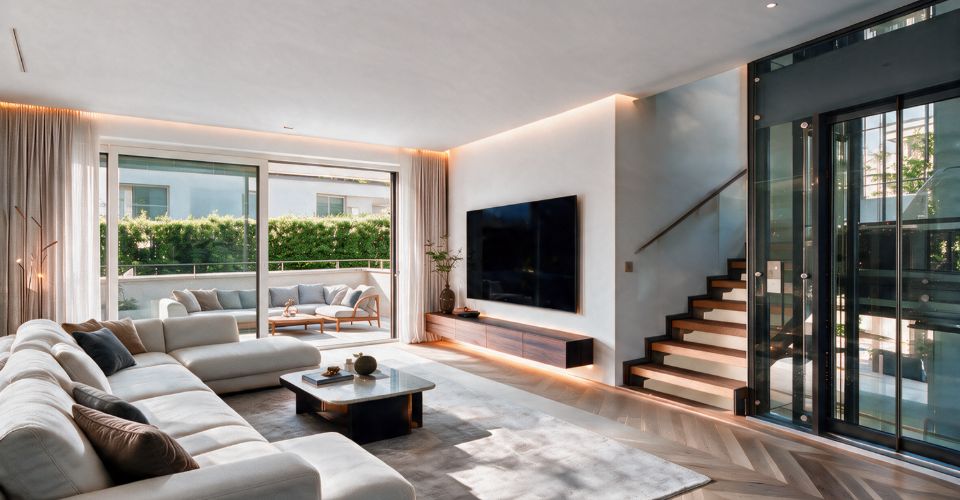 Kilchbergs Split-Level-Highlight: Spektakuläres Luxus-Haus mit Pool, Fitness & Smart Home - Maison 6.5 pièces - image - 2
