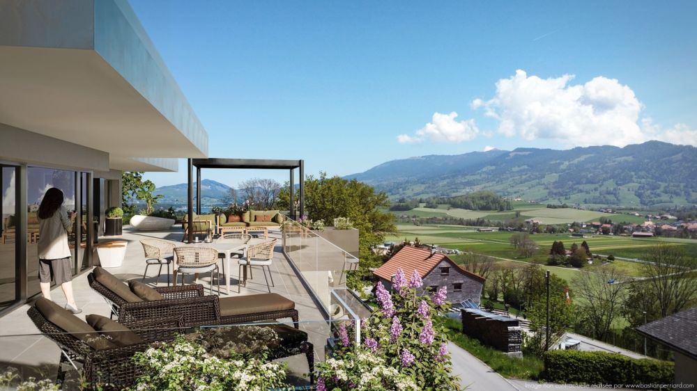 APPARTEMENT 4.5P DE STANDING AVEC TERRASSE ET VUE PANORAMIQUE - LOT 04 - Bild 11